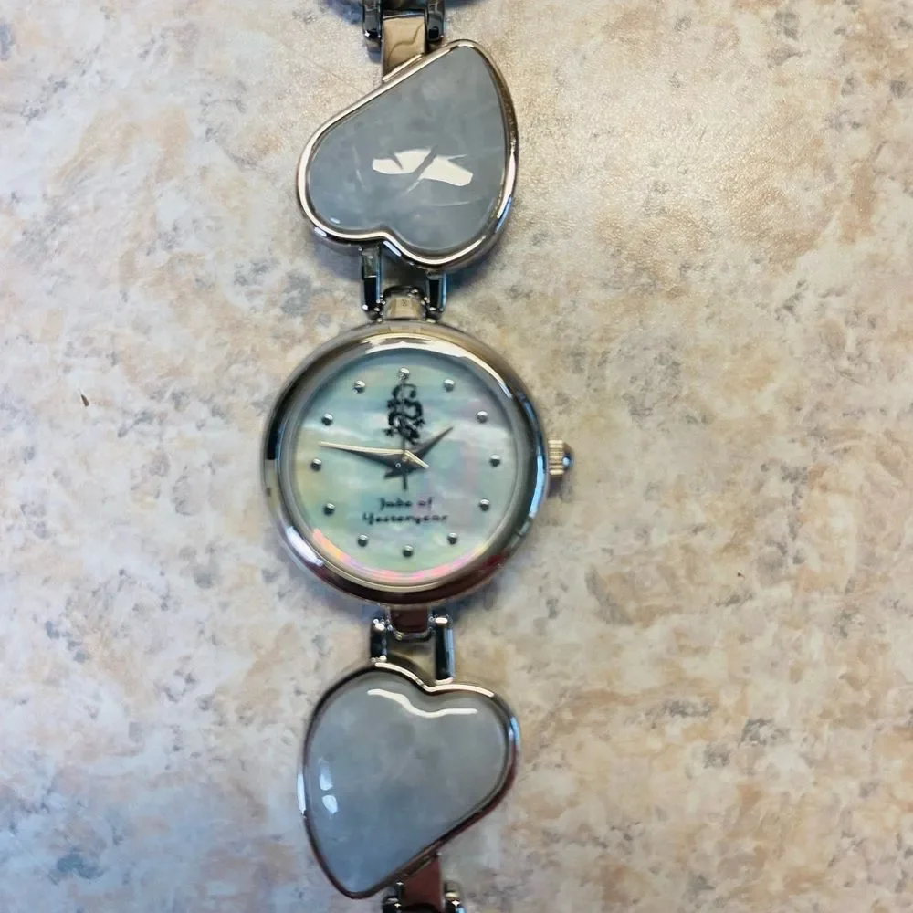 Genuine Jade of Yesteryear Watch, Multi-Color Japanese Quartz Stainless‎ Steel